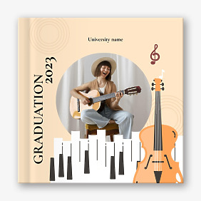 Vignette template graduation in music school