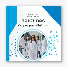 Fotoknygos šablonas medicinos universiteto baigimui