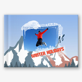 Winter Vacation Photo Book Template