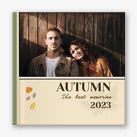 Photobook template the best autumn moments