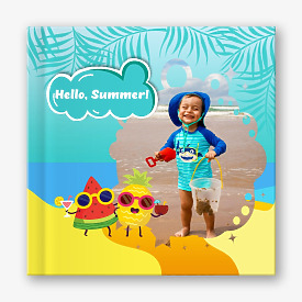 Summer Vacation photo book template
