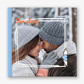 Photo book template for lovers